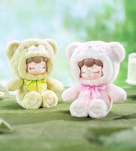 ROBOTIME Plush Doll Blind Box Figure,7 Inches Cute Anime Plush Doll Mystery Box Popular Collectible Toy Creative Kits for Birthday Gifts/Christmas Holiday Chocolate Colorful Plush Bear (1 pcs) thumbnail 2