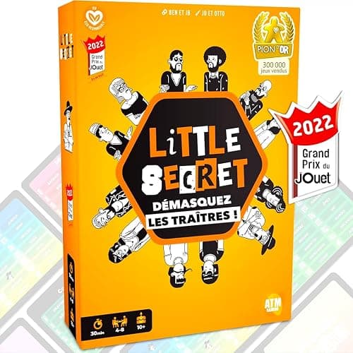 ATM Gaming Little Secret - Jeu de société - Concept de l'Imposteur - Jeu d’Ambiance et de Bluff en Famille et Entre Amis - Jeu de Cartes dès 10 Ans - Saurez-Vous démasquer Les traîtres ? - Image 1