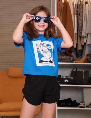 Zaclotre Girls Athletic Shorts with Zipper Pockets 2 in 1 Kid Workout Running Volleyball Soccer Shorts with Liner thumbnail 8
