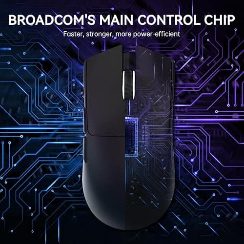 ATTACK SHARK X11 Lightweight Wireless Gaming Mouse with RGB Charging Dock,Tri-Mode-2.4G/USB-C Wired/BT,22K DPI,PAW3311 Optical Sensor,HUYU Switch, 5 programmable Buttons for PC/Mac(Black) thumbnail 7
