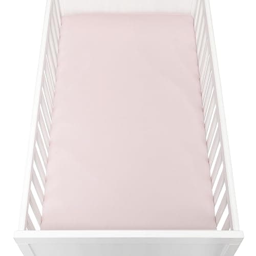 Newton Baby Fitted Single Layer Crib Sheet (2-Pack) - Ultra Breathable and Soft, Organic Cotton, Fits All Standard Cribs, Pink thumbnail 7