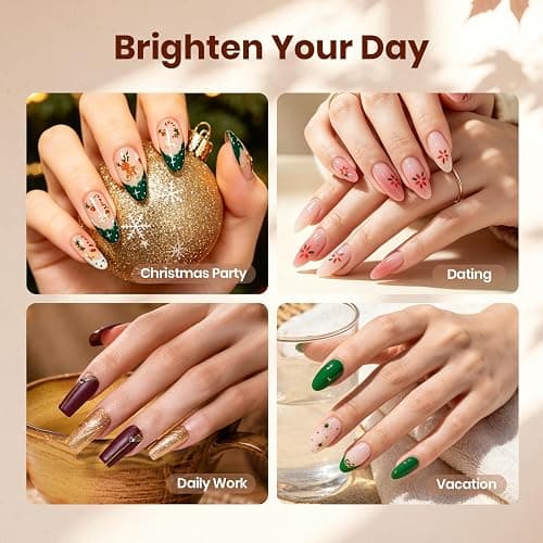 Beetles Gel Nail Polish Kit with U V Light- 88 PCS 55 Colors Gel Polish Set | Winter Atelier Fall Nails with Cat Eye Jelly Gel Base Top Coat Soak Off at Home Nails Kit Gifts for Women Girls Teen thumbnail 3