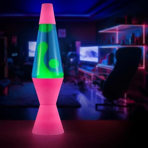 LAVA The Original Lamp - 14.5" Neon Pink - Classic Liquid Motion Lamp - Green/Yellow and Blue Liquid - Item #2383 (Amazon Exclusive) thumbnail 2