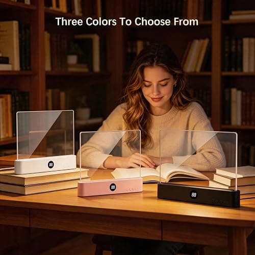 Choudao LED Book Light & Night Light 2 in 1, Flat Reading Light, Black | 3 Color Temperatures & Stepless Dimming, USB Rechargeable Full Page Light with Timer for Night Reading in Bed thumbnail 6