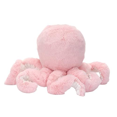 Lambs & Ivy Sea Dreams Pink Plush Octopus Stuffed Animal Toy - Bubbles thumbnail 6