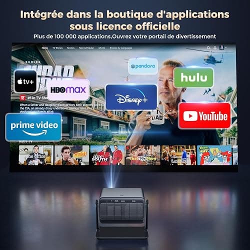 Vidéoprojecteur 30000 Lumens [Netflix & Dolby Audio] Projecteur Video Auto Focus/Keystone WiFi Bluetooth AMEELA Portable Videoprojecteur 4K FHD 1080P HDMI/USB intégré avec Youtube/PrimeVideo thumbnail 2
