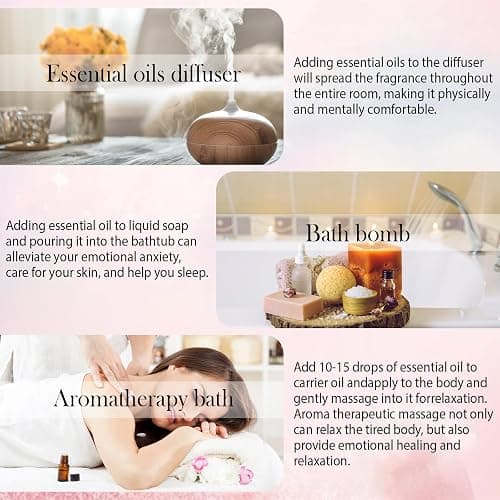 Aromatherapy Essential Oils Set, Pure Essential Oils for Diffusers for Home Care, Skin, Candle Making 8pcs -Peppermint, Lavender, Eucalyptus, Tea Tree, Rose, Rosemary, Clove, Orange 10 ML thumbnail 6
