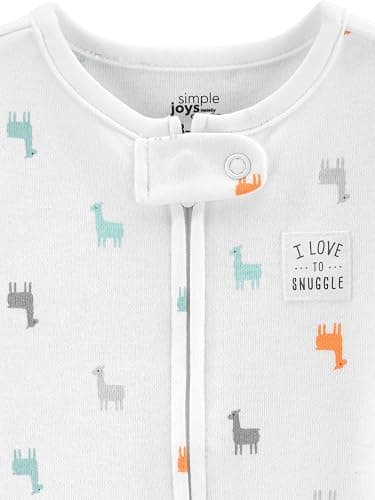 Simple Joys by Carter's Baby Neutral 2-pack Cotton Footed Sleep and Play thumbnail 4