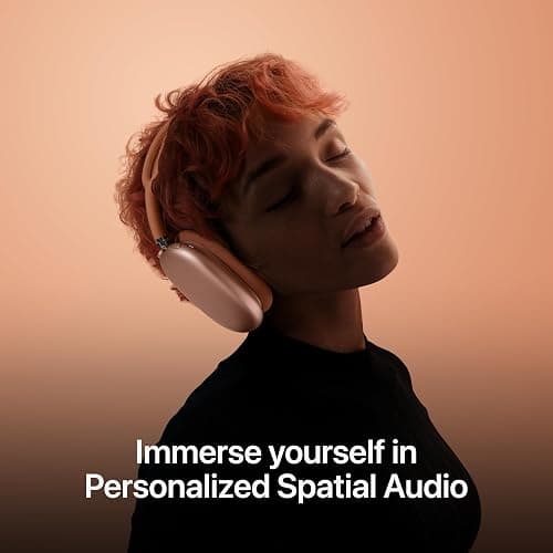 Apple AirPods Max Wireless Over-Ear Headphones, Pro-Level Active Noise Cancellation, Transparency Mode, Personalized Spatial Audio - Midnight with AppleCare+ (2 Years) - USB-C - Midnight - With AppleCare+ (2 Years) thumbnail 5