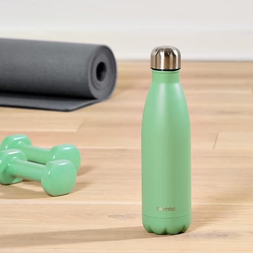 Blumtal® Bouteille isotherme Charles- Gourde 1l- Gourde inox 1l sans BPA froid&chaud- Contenant isotherme en métal- Bouteille d'eau- Contenant 1l- Gourde isotherme 1l- Noir thumbnail 7