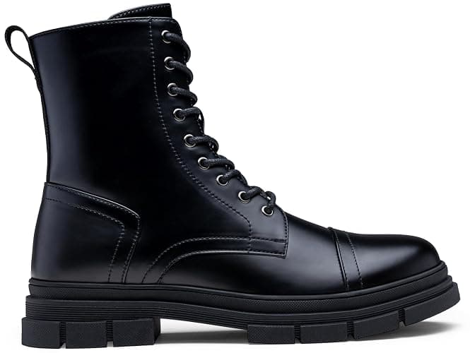 Jousen Men's Boots Fashion High Top Motorcycle Boots Waterproof Boots for Men thumbnail 4
