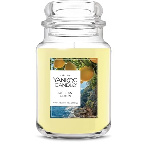 Yankee Candle Sicilian Lemon Scented Candle, 22oz Large Jar with up to 150 Hour Burn Time, Giftable - Image 1