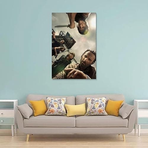 RCILFEJDJ The Wal-King Dead Poster Rick Daryl Maggie Glenn Poster Poster Canvas 90s Wall Art Room Aesthetic Posters (Color : Unframe-Style, Size : 12x18inch(30x45cm)) thumbnail 2