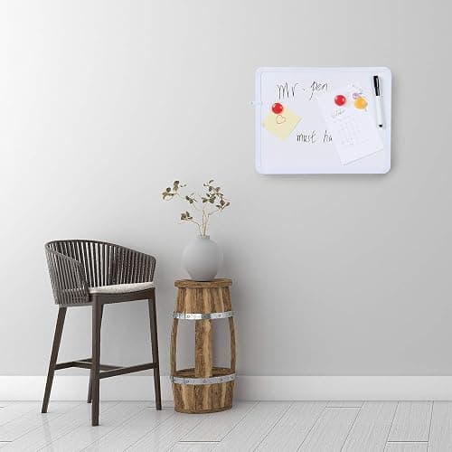 Mr. Pen- Dry Erase Board, 14” x 11” with a Black Dry Erase Marker, Small Mini White Board for Students, White Frame, Includes Double Sided Tapes thumbnail 2