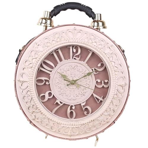 Lyuxhetaokdiq Women PVC Clock Shaped Handbag Crossbody Shoulder Bag Clock Purse - Image 1