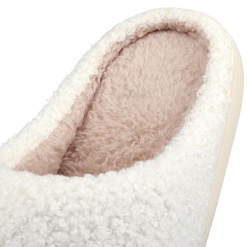 CWODOR Slippers for Women Men Cute House Slippers Plush Fleece Lining Warm Home Shoes Slip-on thumbnail 4