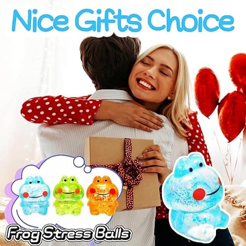 1Pcs Frog Squishy Stress Balls for Kids Adults Stretchy Fidget Ball for Anxiety Stress Relief Hand Therapy Sensory Squishy Ball Squeeze Fidgets for Party Favors Classroom Prizes (Blue) thumbnail 7