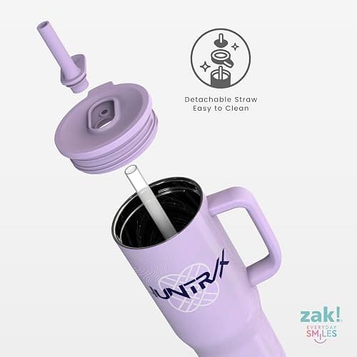 Zak Designs KPop Demon Hunters 30oz Spill-Proof Insulated Travel Tumbler | BPA Free, Silicone Straw, Handle, Cupholder Friendly, Dishwasher Safe, For Office, Home, Travel, Work, Gym, Fitness thumbnail 7