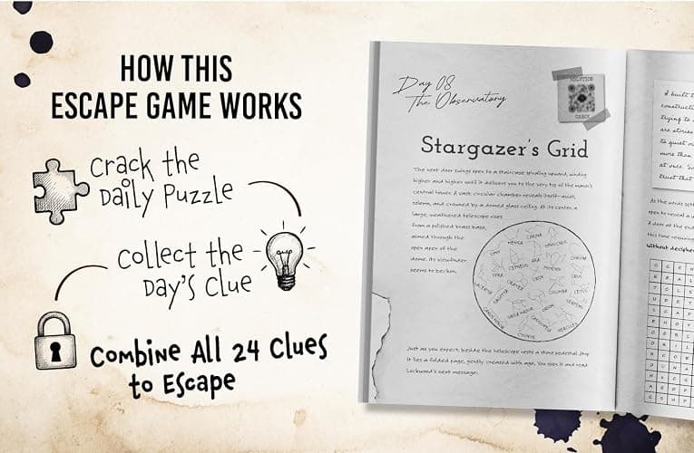 24-Day Escape Room Advent Calendar for Adults: Daily Mystery Puzzles to Solve Before Christmas thumbnail 5