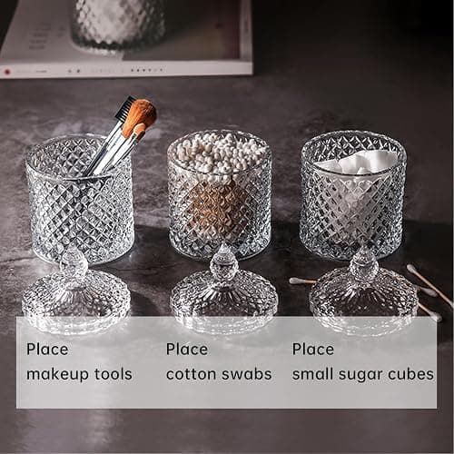 Wattepadspender,Wattestäbchen Behälter,Wattepads aufbewahrung,Bad zubehör,Kosmetikaufbewahrung,Tampon,ohrenstäbchen,ohrstäbchen,Badezimmer organizer,spender,box,q tips holder,qtip jar,q-tip,dispenser thumbnail 4