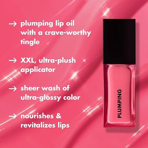 e.l.f. Glow Reviver Plumping Lip Oil, Tinted Lip Plumper For A High-Shine, Plump Finish, Infused With Jojoba Oil, Vegan & Cruelty-Free, Piggy Bank thumbnail 2