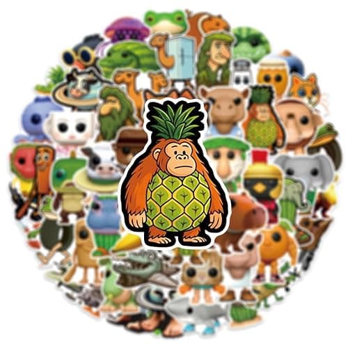 50Pcs Italian Brainrot Animals Stickers for Kids, Tralalero Tralala Stickers for Water Bottles, Tung Tung Tung Sahur Sticker Pack Waterproof Vinyl for Laptop Phone Party Favors Decals thumbnail 4
