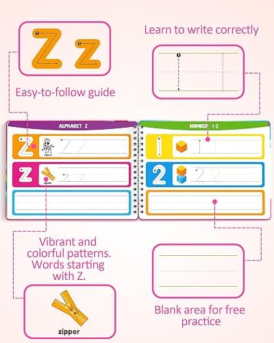 Coogam Montessori Preschool Learning Activities for Toddler Girls Age 3-5, Busy Book with Tracing & Handwriting Practice, Educational Autism Sensory Travel Toys for Girls Birthday Gifts thumbnail 5