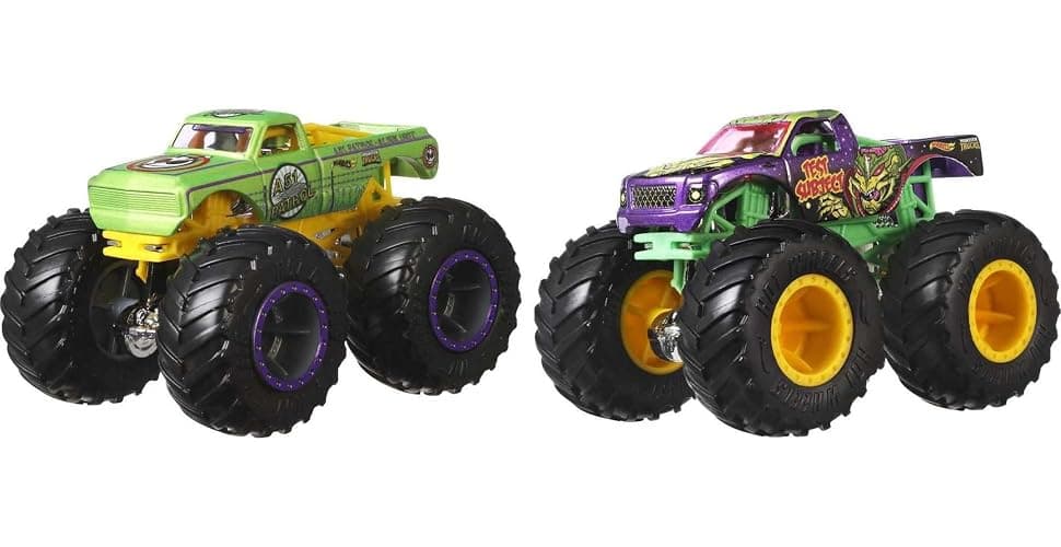 Hot Wheels Monster Trucks 2-Pack, Demolition Doubles Set of 2 Toy Vehicles in 1:64 Scale, for Kids & Collectors (Styles May Vary) thumbnail 6