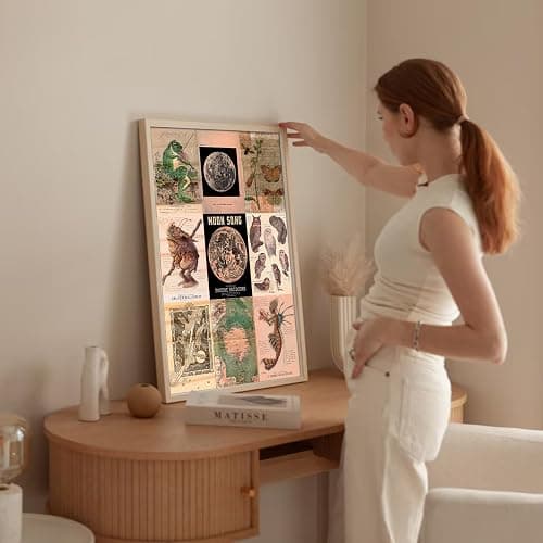 Uniro Vintage Fairycore Decor, 50pcs Fairy Room Decor Aesthetic Pictures, 4"x6" Retro Grunge Fairy Wall Collage Kit, Cottagecore Wall Decor, Goblincore Decor, Earthy Vintage Fairy Wall Art Print Mushroom Pictures for Dorm Bedroom thumbnail 5