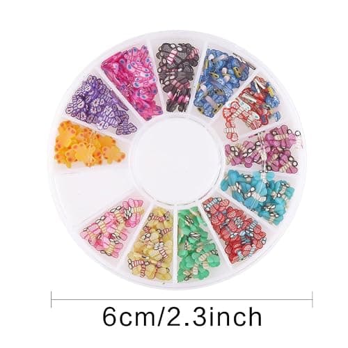 DECORA 8 Cases of Fruit Cake Flower Animal Slices Perfect for Sticking to Slime, DIY Crafts, Nail Art and Decoration thumbnail 4