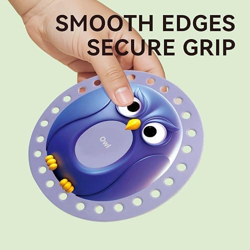 Dotimo Lacing Cards - 26PCS Double - Sided Uppercase Sewing Cards, 26 Animal Alphabet Games, for Kids Ages 3-5, Preschool Learning & Quiet Time Activities thumbnail 6