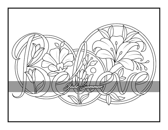 100 Flowers: An Adult Coloring Book with Bouquets, Wreaths, Swirls, Patterns, Decorations, Inspirational Designs, and Much More! thumbnail 79