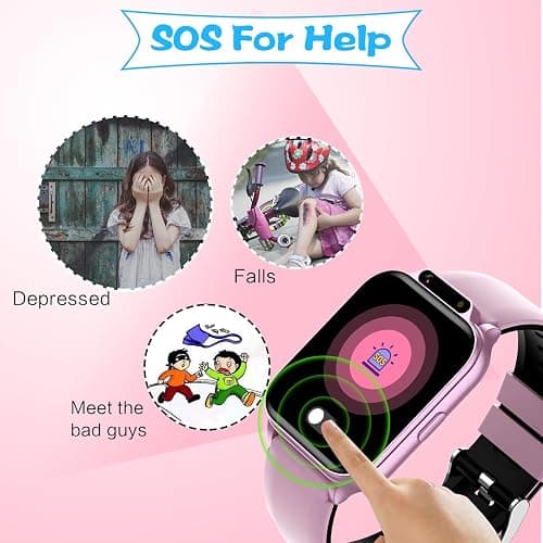 Smart Watch for Kids, 1.85" Fitness Tracker with Heart Rate, Sleep Monitor, IP68 Waterproof Smartwatches with Video Music, Pedometer, Game, NO APP/Phone, Gift for Boys Girls. (Classic, Pink) thumbnail 8
