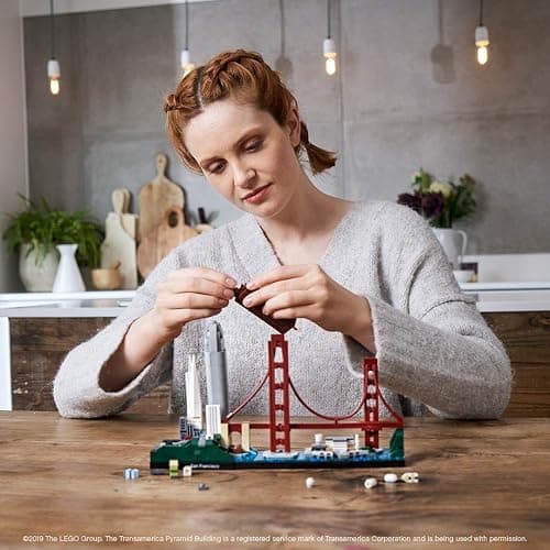 LEGO Architecture Skyline Collection 21043 San Francisco Building Kit Includes Alcatraz Model, Golden Gate Bridge and Other San Francisco Architectural Landmarks (565 Pieces) thumbnail 2