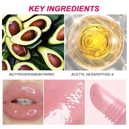 Sitovely Glossy Peptide Lip Gloss, Voluminous Lip Butter Balm, High-Shine Plumping Nude Colors Lip Glow Oil Jelly Lipstick Lip Care & Repair Lip Mask - Cruelty Free Lip Plumper thumbnail 2
