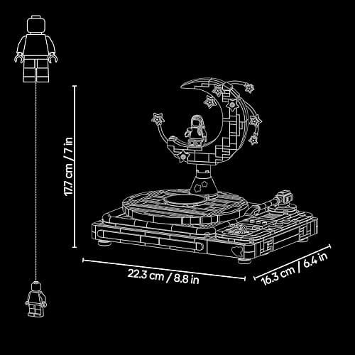 LEGO Editions Olivia Rodrigos Konzertmond - Spielzeug Plattenspieler, Schallplatte & Minifigur - Musik Deko für den Nachttisch - Geschenk für Teenager Mädchen ab 14 Jahren & Fans - 43029 thumbnail 3