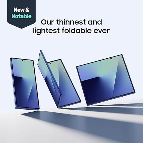 Samsung Galaxy Z Fold7 Cell Phone, 256GB AI Smartphone, Unlocked Android, AI Photo Edits, Large Screen, Long Battery Life, 2025, US 1 Yr Manufacturer Warranty, Blue Shadow thumbnail 2