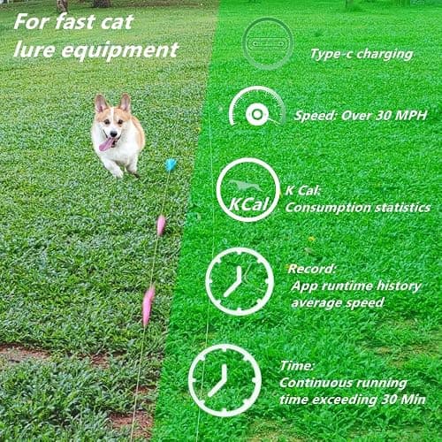 DC-1 Dog Toys for Large Dogs，Lure Coursing Machine,Dog Chase Toy Motorized Line，Dog Agility Course Backyard Set，Dog Toys thumbnail 3