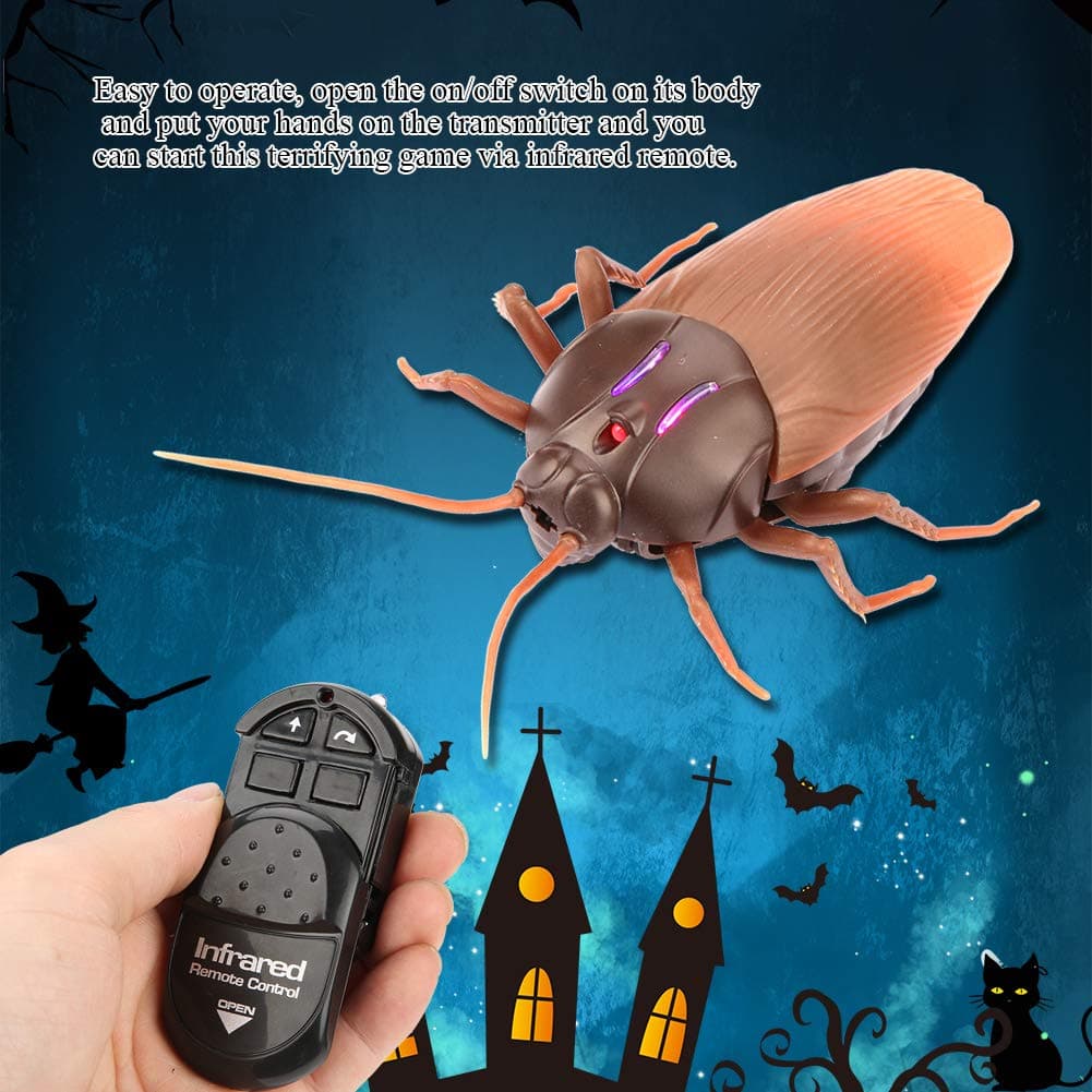 Control Remoto Realista Cucaracha Juguete Eléctrico Cucaracha Animal Miedo Divertido Truco para Niños thumbnail 5