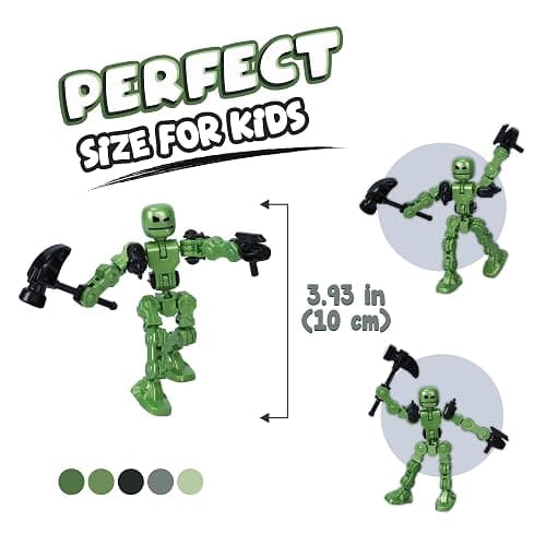 Zing Klikbot Galaxy Pack, Set of 3 Poseable Action Figures with Weapons, Includes 1 Hero (Ice), 1 Villain (Maze) and 1 Guardian (Scorpion), Stop Motion Animation Figure, Great for Kids Ages 6 and Up thumbnail 5
