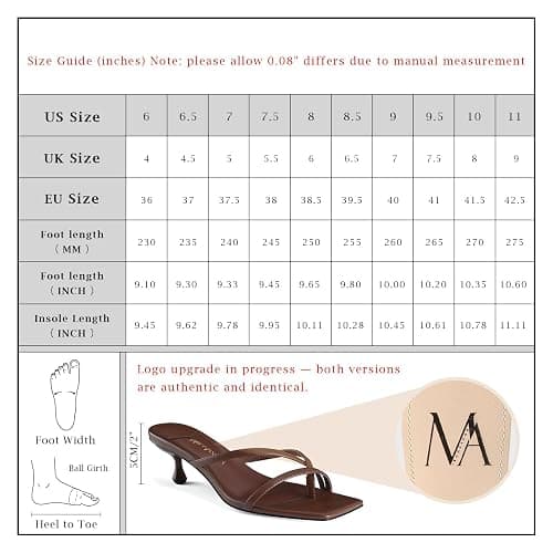 MIRAAZZURRA Kitten Heels for Women Flip Flop Thong Heel Square Open Toe Low Heel Slip On Slides for Daily Party Summer thumbnail 4