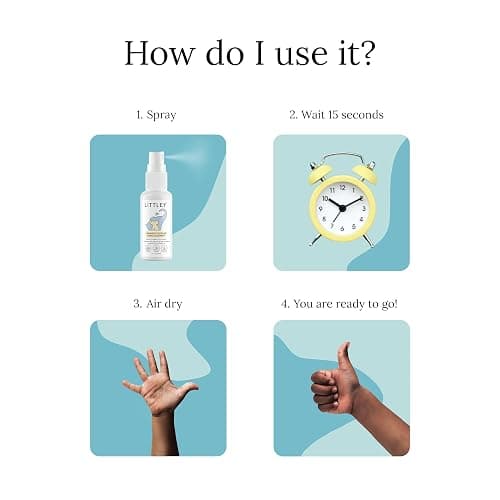 Think Smarter Products Littley Infant & Toddler Hand Cleanser with Hypochlorous Acid, Gently Cleans Dirt & Germs, Non-Toxic & Alcohol-Free, Safe for Sensitive Skin, 8oz Spray Bottle thumbnail 7
