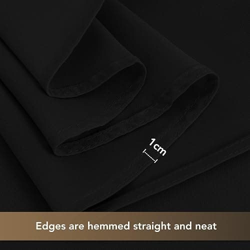 sancua 90 Inch Round Tablecloth Black, 8 Pack - Circle Polyester Fabric Table Cloth for Wedding Party Reception Banquet Birthday, Washable Formal Table Cover (Fit 30-72 Inch Tables) thumbnail 5