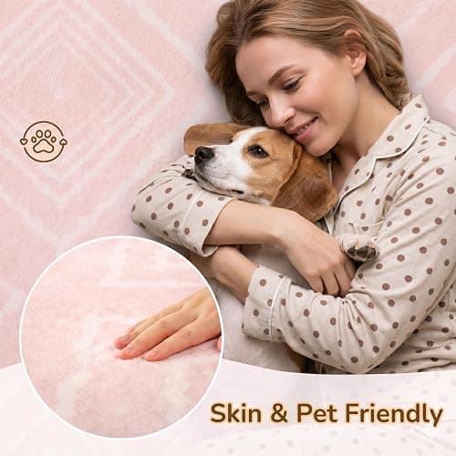 BESTSWEETIE 6'x9'Washable Area Rug for Living Room Bedroom Lightpink | Soft Western No Slip Low Pile Print Foldable Indoor for Bedroom Kitchen Dining Room thumbnail 3