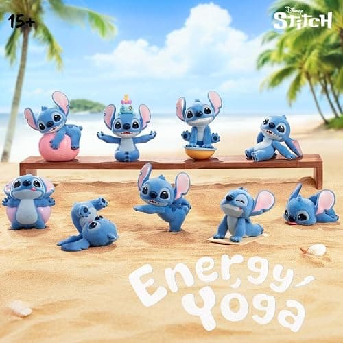 MINISO Disney Stitch Energetic Yoga Series Blind Boxes: Creative Figurines, Personalized Desktop Ornaments, Collectibles, Decorations, and Gifts (Random 1pc) thumbnail 3