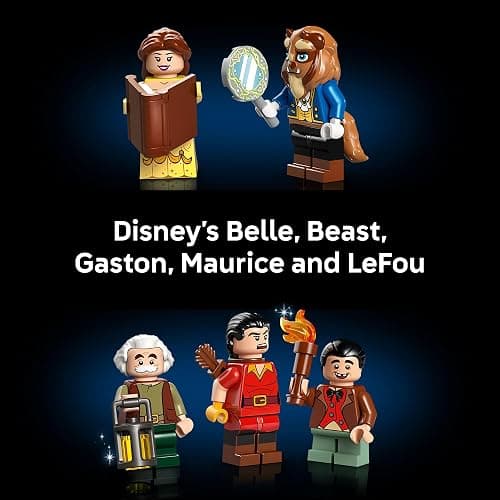LEGO Disney Princess Beauty and The Beast Castle Building Set - Room Decor for Women & Men, Ages 18+ - Model Building Kit for Adults - Book Shelf Display - Gift for Christmas - 43263 thumbnail 5