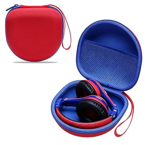 Kids Headphones Case for Spiderman/iClever Etc Headphone,Red+Blue,Case Only | Compatible with eKids Spiderman/iClever BTH12 HS19 BTH20 BTH22 BTH26/Candy Bila/Acer/MIDOLA/JoySpark/ADOOPE Etc Kid Headphone - Image 1