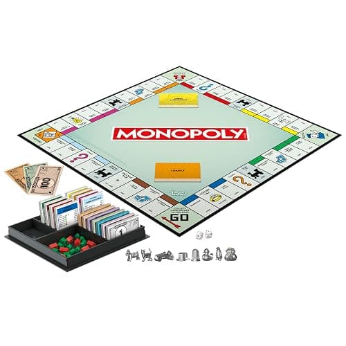 Monopoly Board Game | Classic Game with Storage Tray and Larger Tokens | Ages 8+ | 2 to 6 Players | Family Games for Kids and Adults | Kids thumbnail 13