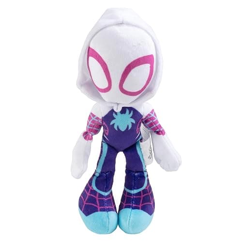 Marvel Spidey & His Amazing Friends 8" Plush 3-Pack Set - Spider-Man, Miles Morales, Gwen Stacy Ghost - Officially Licensed Stuffed Animal Toy Figures - Spider-Verse Gift for Kids, Boys, Girls thumbnail 4