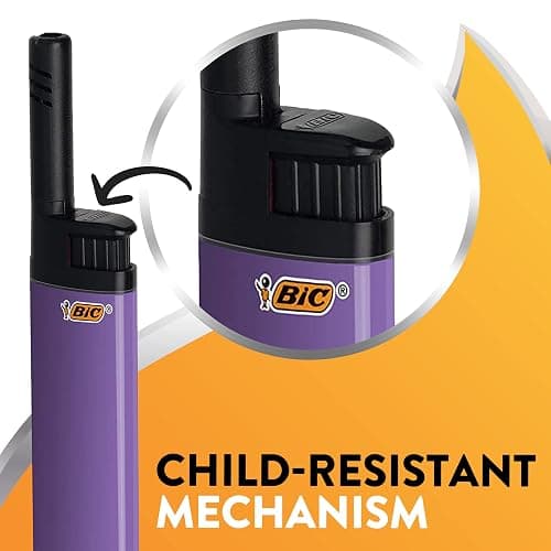 BIC Lighter Combination 2 Multi-Purpose Lighters with Long Metal Wand, Classic Collection, and 4 EZ Reach Pastel Candle Lighters, The Ultimate Lighter with Wand, Assorted Colors thumbnail 7